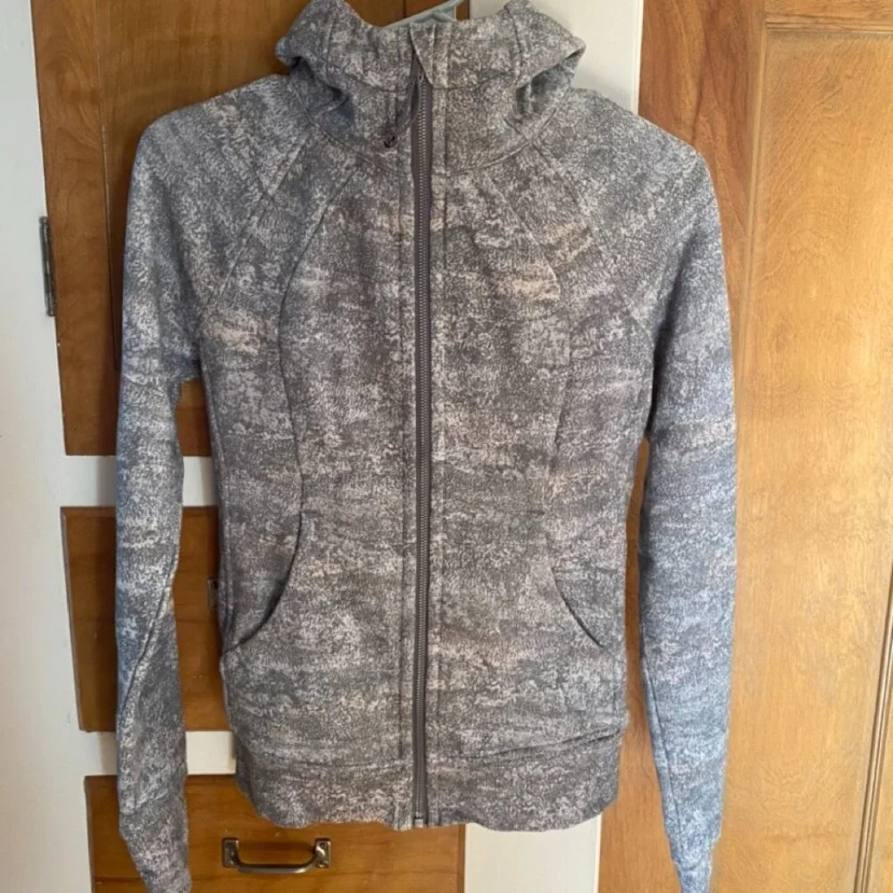 Lululemon Grey Zipper Hooded Sweatshirt - Picture 2 of 3